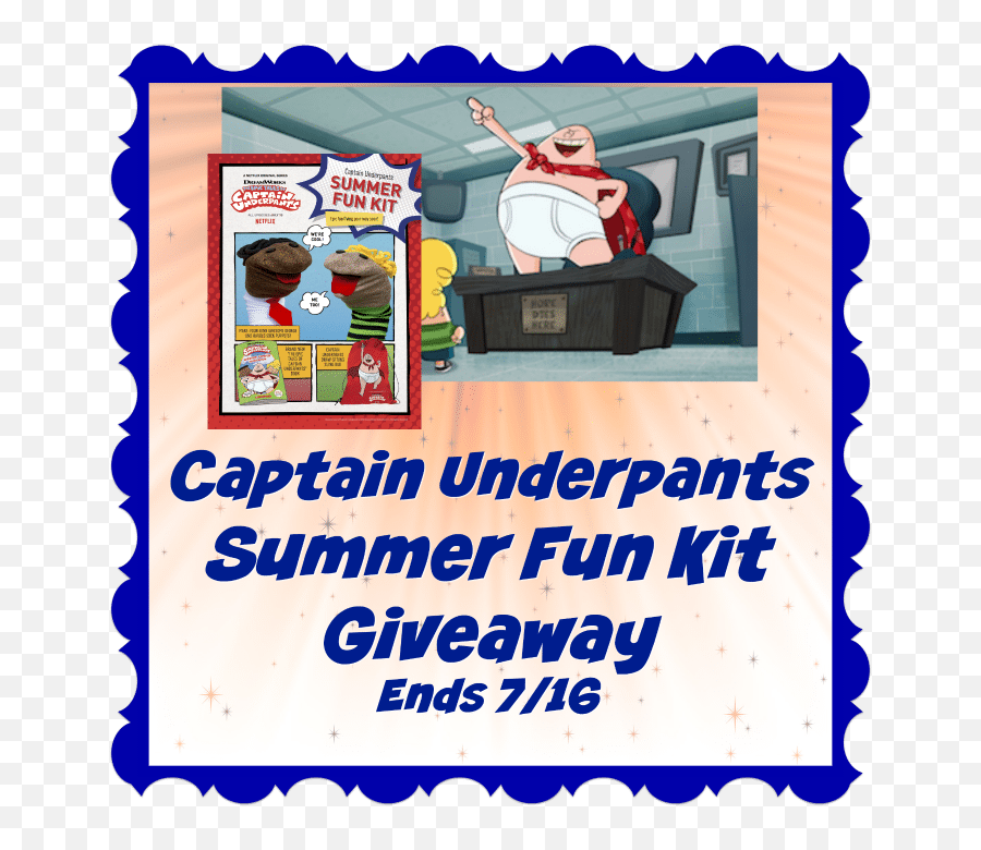 Captain Underpants Summer Fun Kit Giveaway Ends 716 - Cartoon Emoji,Giveaway Emoji