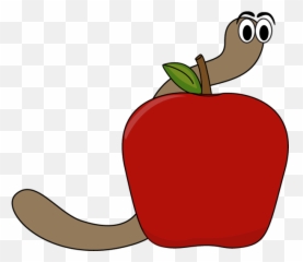 Clipart Of Apple April And Worm - Png Download Full Size Superfood Emoji,Worm Emoji