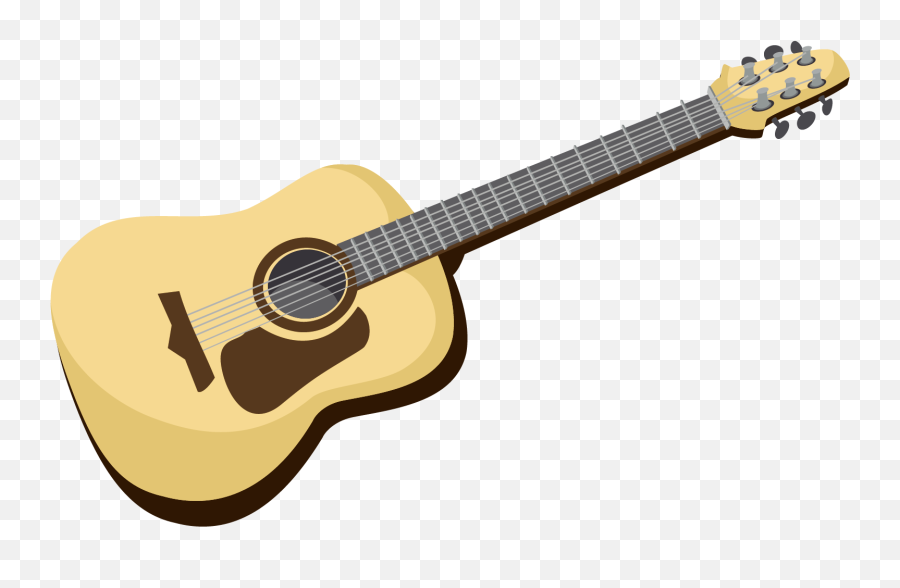 Ukulele Vector Acoustic Guitar Neck - Guitar Neck Png Emoji,Acoustic Guitar Emoji