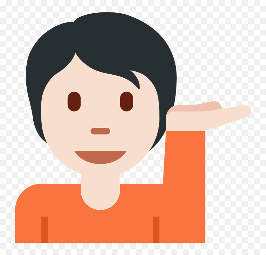 Person Tipping Hand Emoji Clipart - Happy,Emoji Hand And Lips