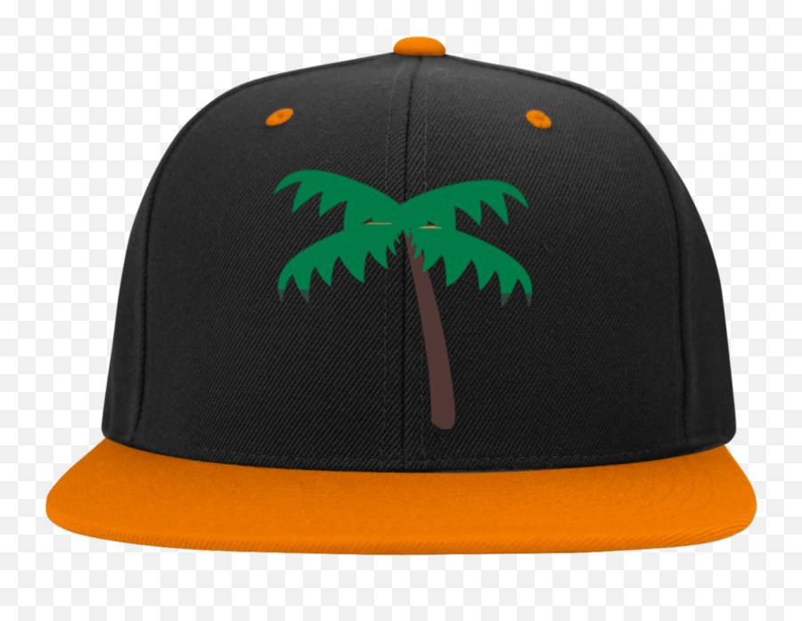 Download Hd Palm Tree Emoji Stc19 Sport Tek Flat Bill High - Snapback Hat Skull,Palm Tree Emoji Png