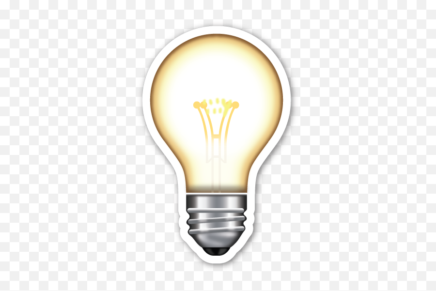 Electric Light Bulb - Emoji Light Bulb,Lightbulb Emoji