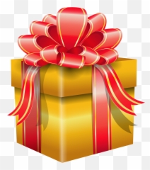 Gift Emoji Transparent Png Clipart - Yellow Box