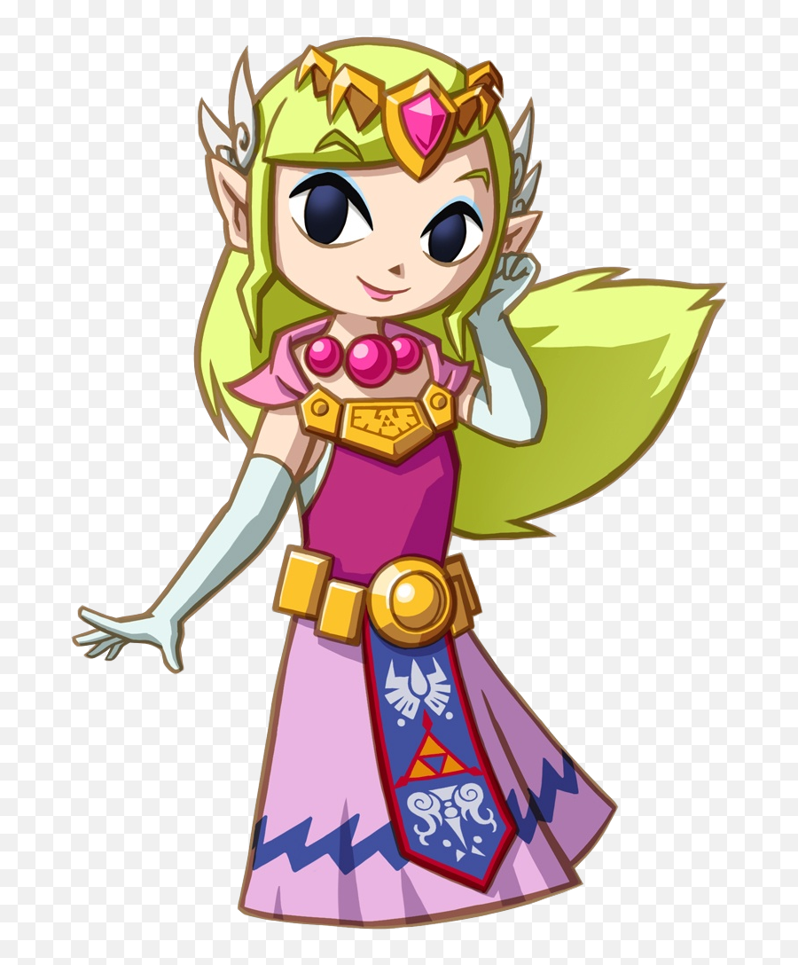 Free Blonde Hair Cartoon Characters - Princess Zelda Spirit Tracks Emoji,Blonde Hair Emoji