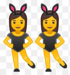 From - Woman With Bunny Ears Emoji