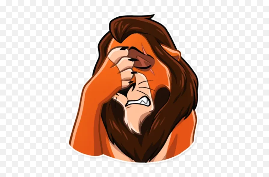 Grrr Simba - Sticker Simba Telegram Png Emoji,Grrr Emoji