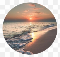 Beach Sunrise Sunset Circleoverlay - Best Revenge Is To Improve Yourself Emoji,Beach Sunset Emoji