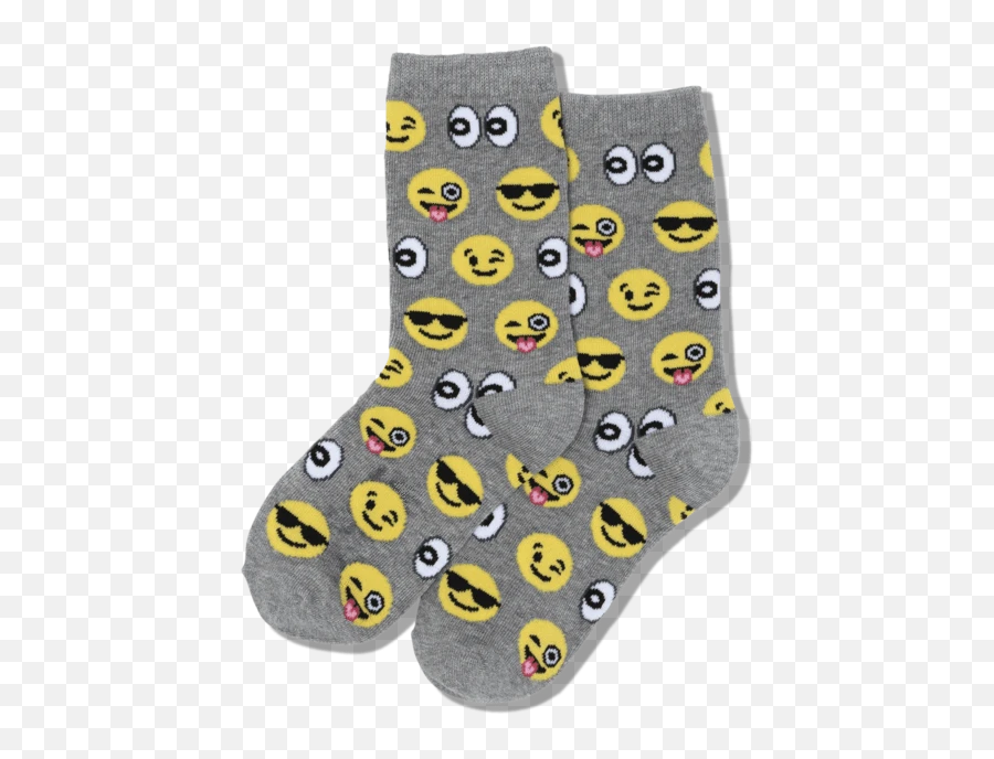 Kids Emoji Crew Socks - Sock,Popcorn Emoji