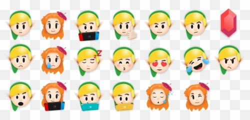 Awakening Stickers - Clip Art Emoji,Zelda Emoji