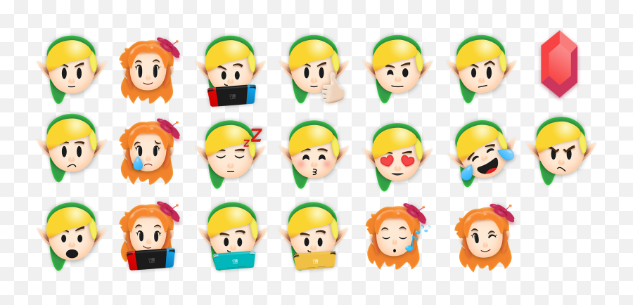 Awakening Stickers - Clip Art Emoji,Zelda Emoji