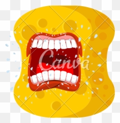 Sponge Emoji - Vector Graphics,Scream Emoji