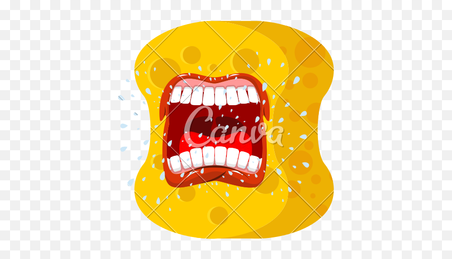 Sponge Emoji - Vector Graphics,Scream Emoji