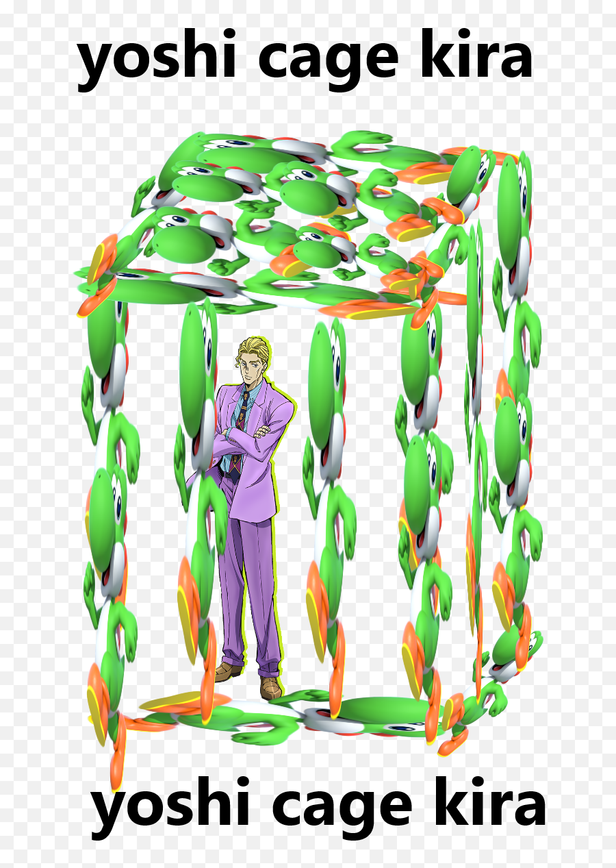 Yoshi Cage Kira - Yoshi Cage Kira Emoji,Cage Emoji