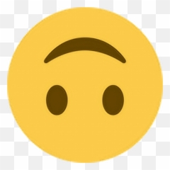 Download Upsidedown Smile Happy Emoji Emoticon Face - Twitter