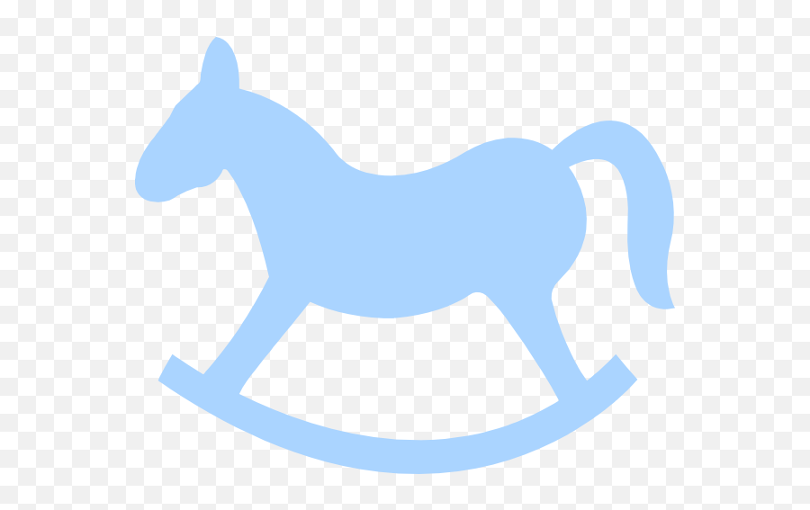 Rocking Horse Blue Rockinghorse Toy - Blue Rocking Horse Clipart Emoji,Rocking Emoji