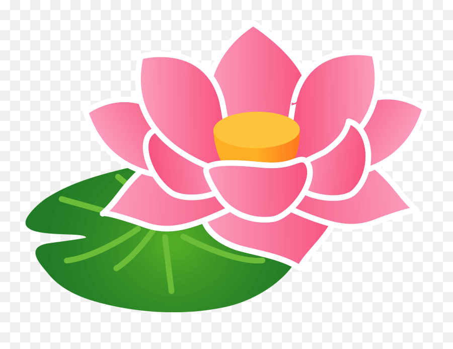 Lotus Flower Clipart - Clipart Picture Lotus Flower Emoji,Lily Pad Emoji