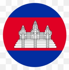 Cambodia Flag Emoji - Cambodia Flag Round,Ud83c Emoji