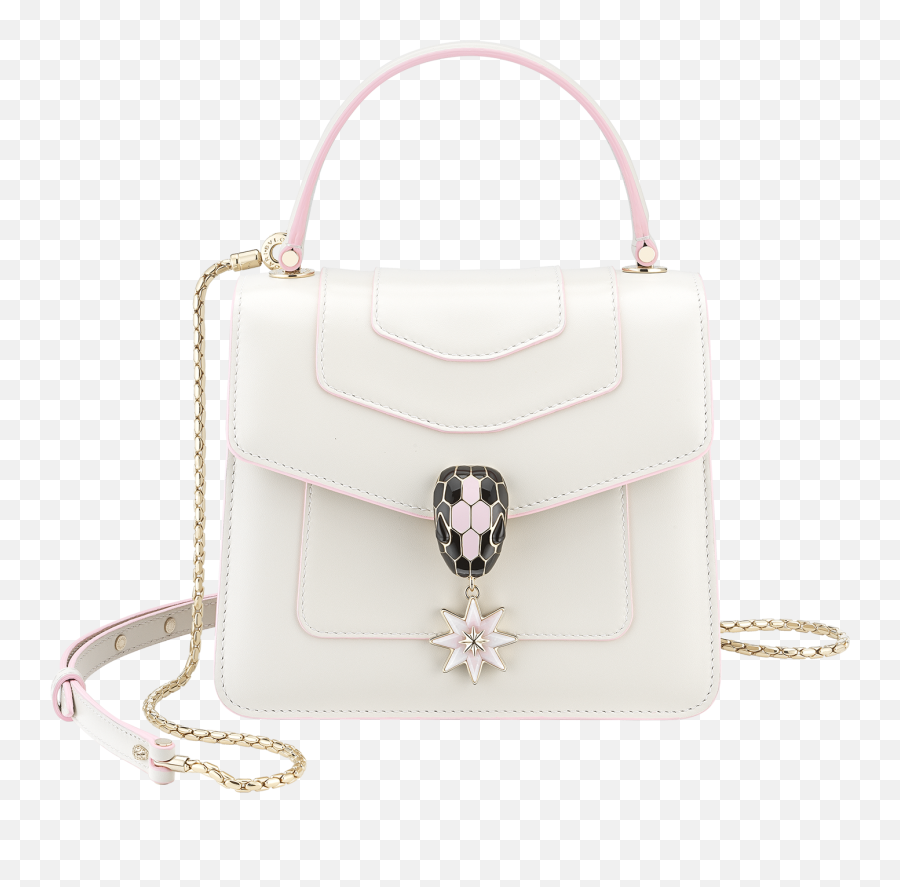 Download Serpenti Bvlgari Bags Png Transparent Png - Uokplrs Serpenti Forever Crossbody Bag In White Agate Leather With A Varnished And Pearled Effect Emoji,Books And Bag Emoji