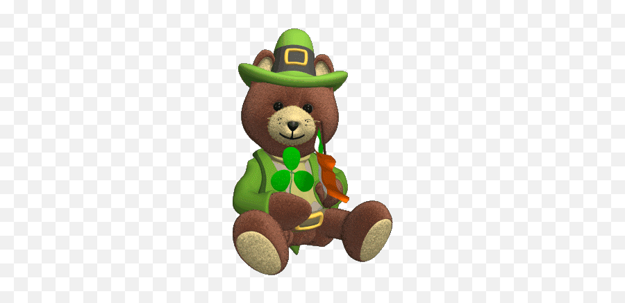 St - St Day Bear Emoji,Irish Flag Emoji
