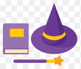 Magic Hat And Wand Clipart - Costume Emoji