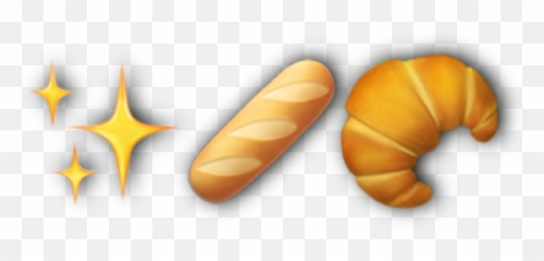Nichmeme Emoji Emojicombo Bread Sticker - Horizontal,Baguette Emoji
