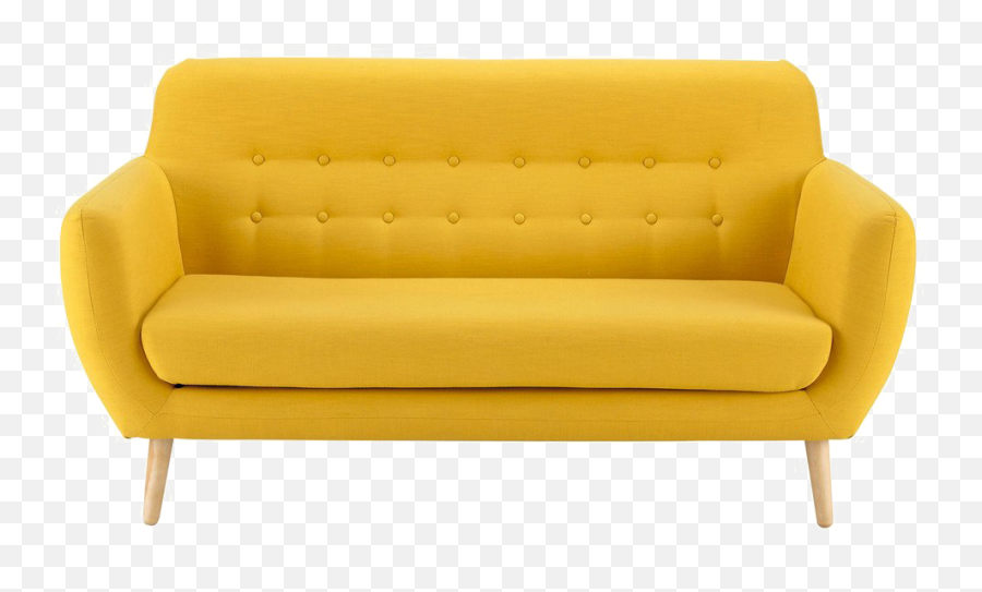 Couch Sofa Bed Furniture Futon - Yellow Retro 3 Seater Sofa Emoji,Couch Emoji