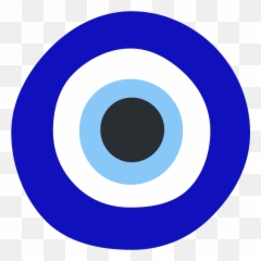 Nazar Amulet Emoji Clipart - Dibujo Ojo Turco Azul
