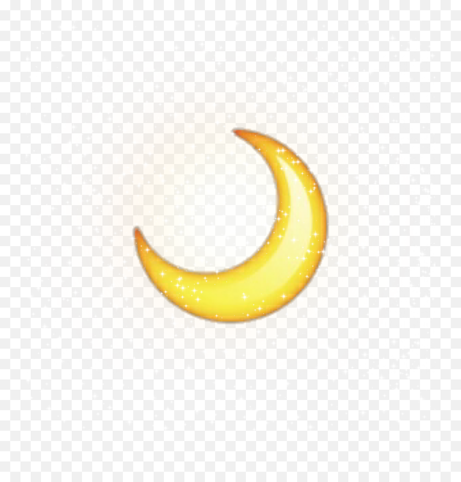 Ftestickers Half Moon Yellw Sticker By Ömer - Eclipse Emoji,Half Moon Emoji