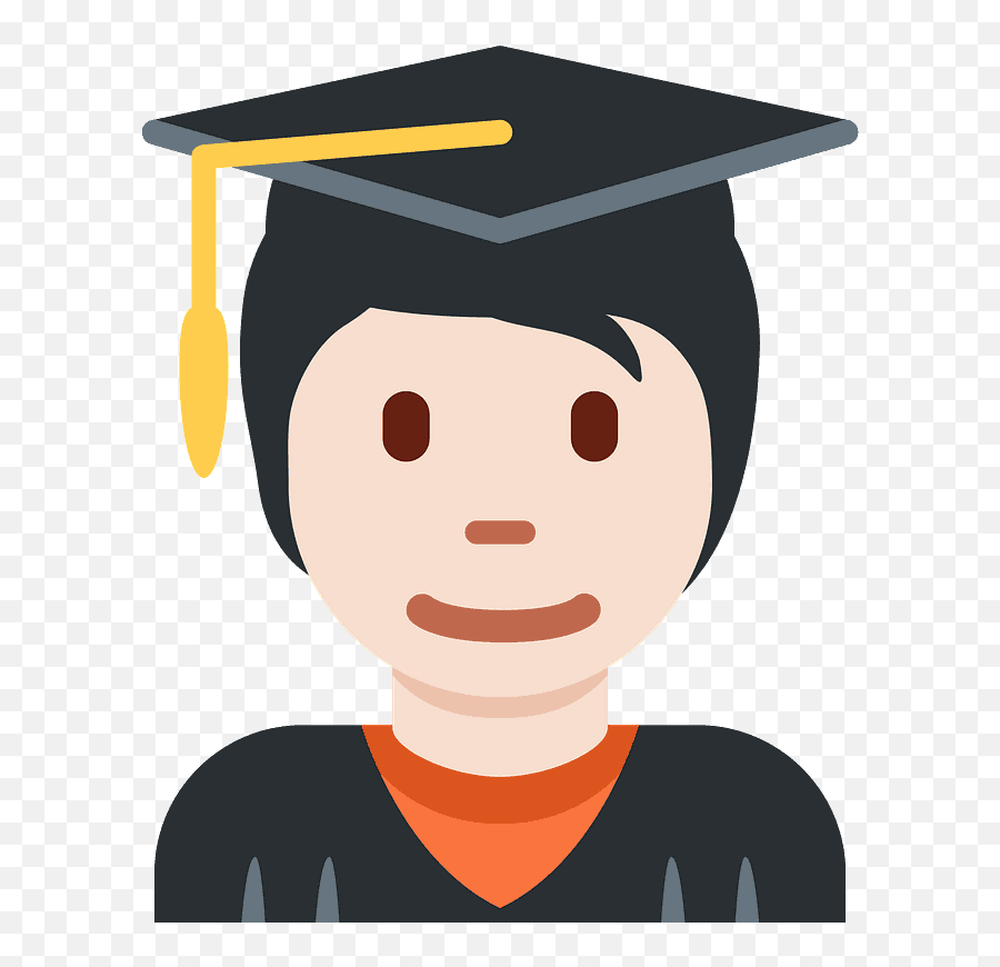Student Emoji Clipart - Clip Art,Graduation Hat Emoji
