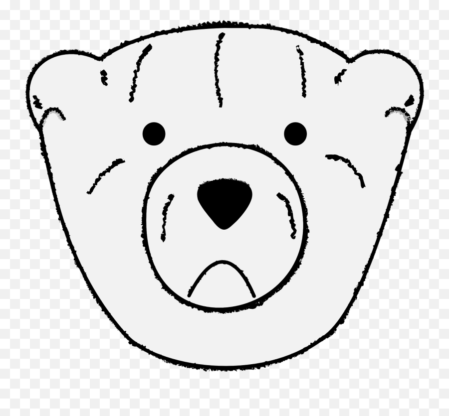 Bear Face Teddy Sad Free Vector Graphics - Clip Art Emoji,Elephant Emoji
