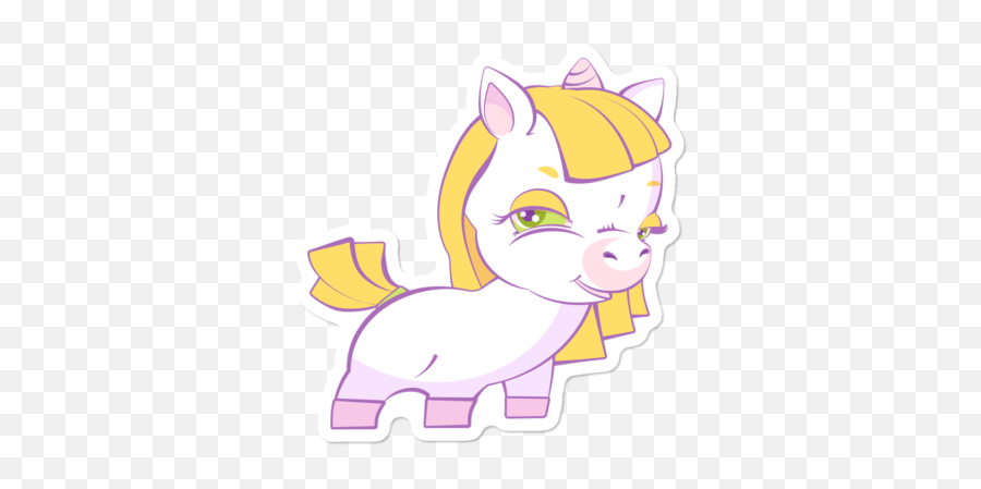 New Unicorn Stickers Design By Humans Emoji,Unicornio Emoji