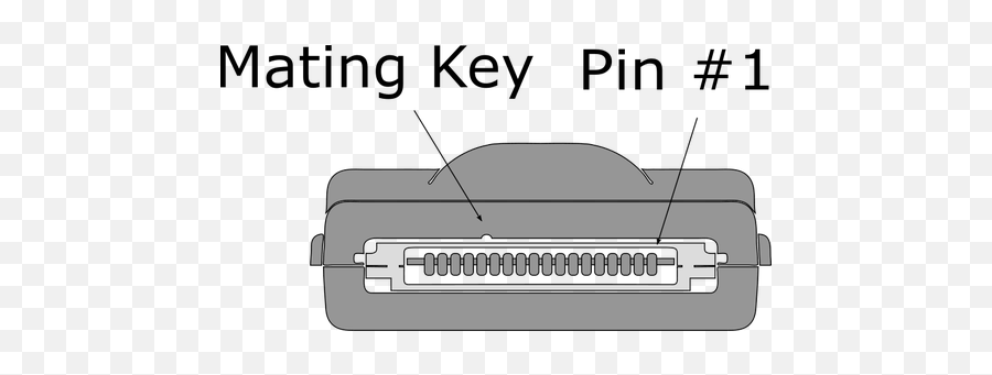 Vector Image Of 18 Pin Pda Connector - Parallel Emoji,Emoji Pins