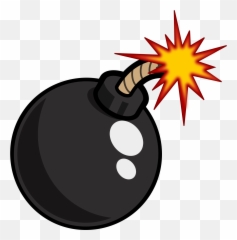 Black Bomb Vector Clipart Image - Png Emoji