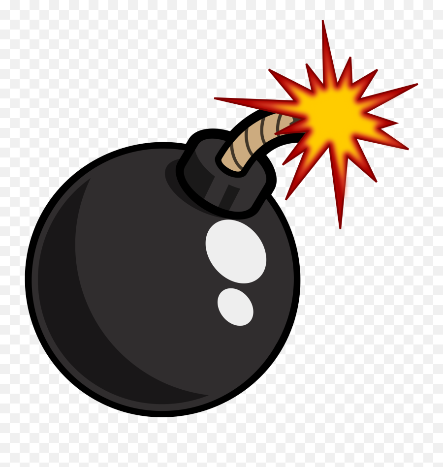 Black Bomb Vector Clipart Image - Bomb Png Emoji,Apple Color Emoji Font