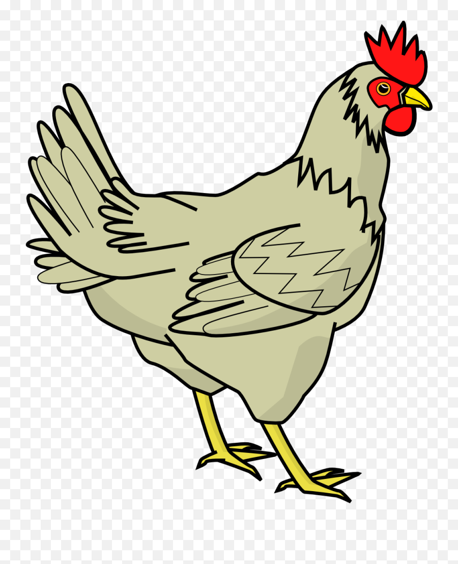 Chicken Grey Chick Clipart - Chicken Clipart Emoji,Hen Emoji