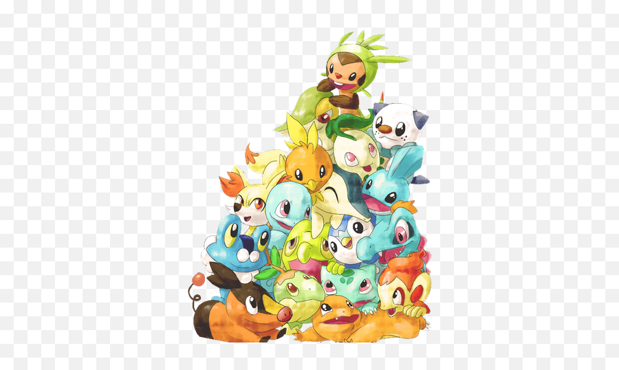 Starter - All The Pokemon Starters In One Emoji,Gritty Emoji