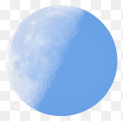 Half Moon In Daylight Icons Png - Full Blue Moon Clipart Emoji,Crescent Moon Emoticon