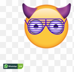 Party Emoticon Mit Rasterbrille Und - Mask Emoji,Party Emoticons
