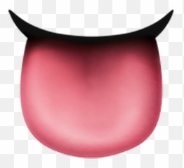 Tongue Emoji Pink Emoticon Iphone - Transparent Png