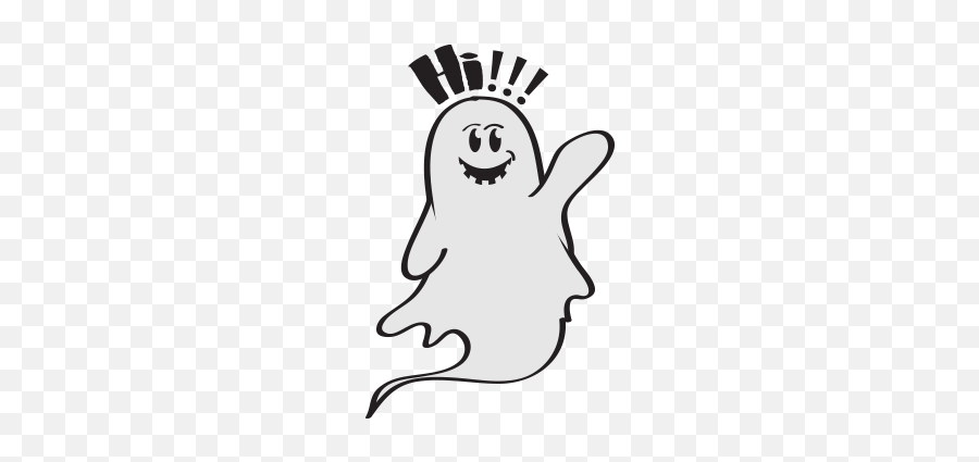 Cute Ghost Emojis Stickers - Clip Art,Ghost Book Emoji