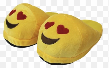 Pantuflas Emoji Ojitos De Corazon - Stuffed Toy,Emoji Diablito