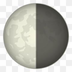 First Quarter Moon Symbol Emoji For - Circle,Camouflage Emoji