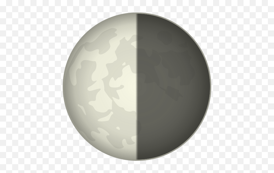 First Quarter Moon Symbol Emoji For - Circle,Camouflage Emoji