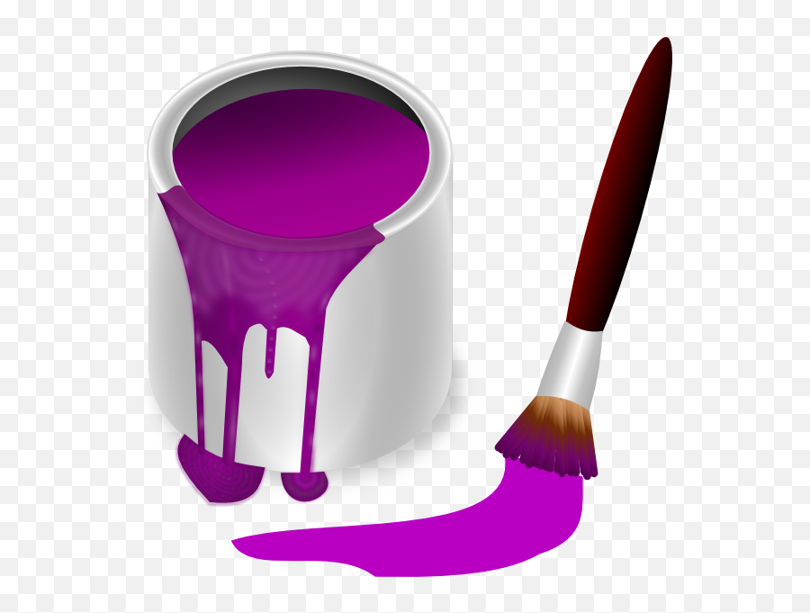 Clip Art Pink Paint Clipart Kid 5 - Purple Paint Clipart Emoji,Paint Bucket Emoji