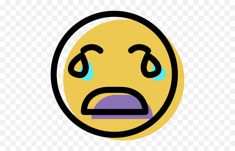 Crying Feelings Emoticon Emotion Face Smiley People - Icon Emoji,Crying Emoticon