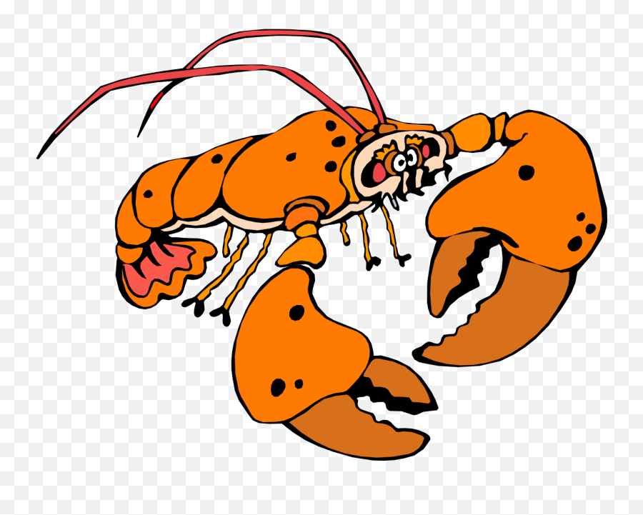 Free Lobster Clipart Clip Art Image 4 Of 4 Clipartcow 2 - Lobster Black And White Png Emoji,Lobster Emoji