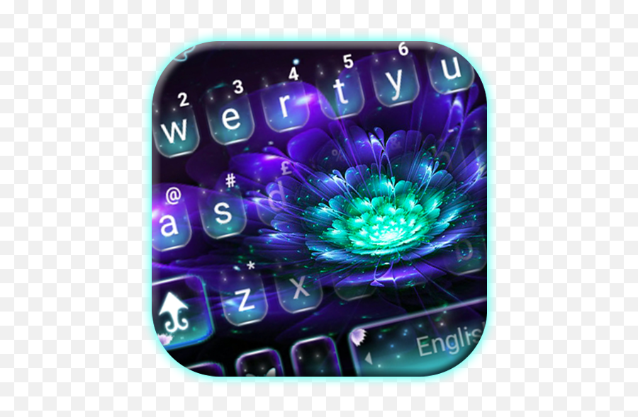 Galaxy Purple Flower Keyboard Theme - Pcr Results Emoji,Dva Emoji
