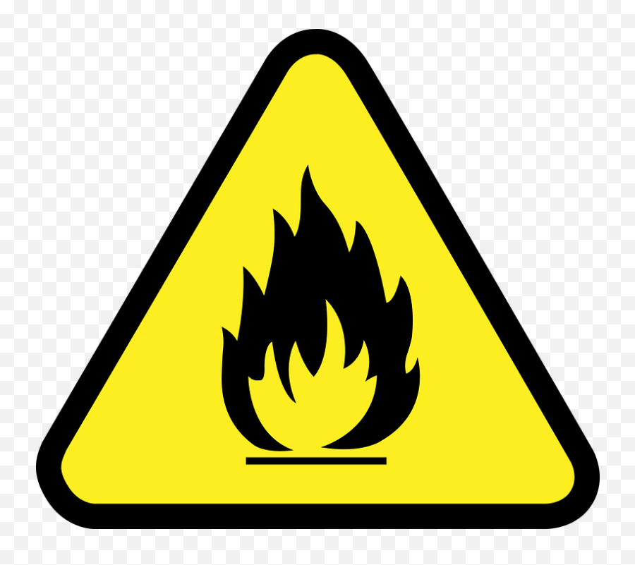 Free Risk Warning Vectors - Safety Symbol For Flammable Emoji,High Five Emoticon