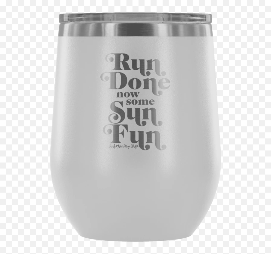 Run Done Now Some Sun Fun Travel Wine Tumbler - Diet Soda Emoji,Sun Emoji Iphone