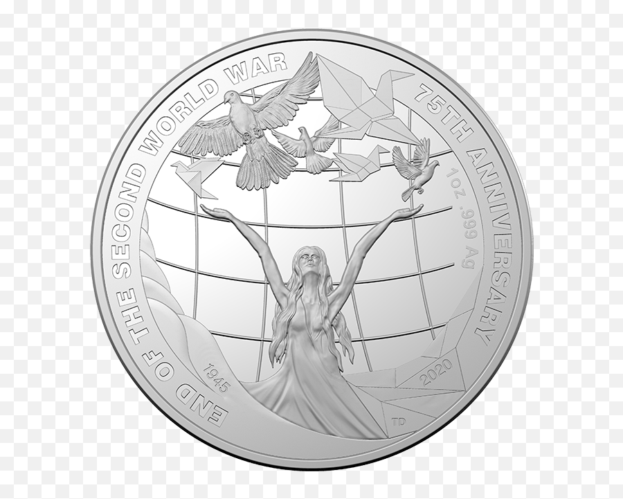 Second World War 1 Oz Silver Proof Coin - End Of World War 1oz Emoji,The Second World War Emoji